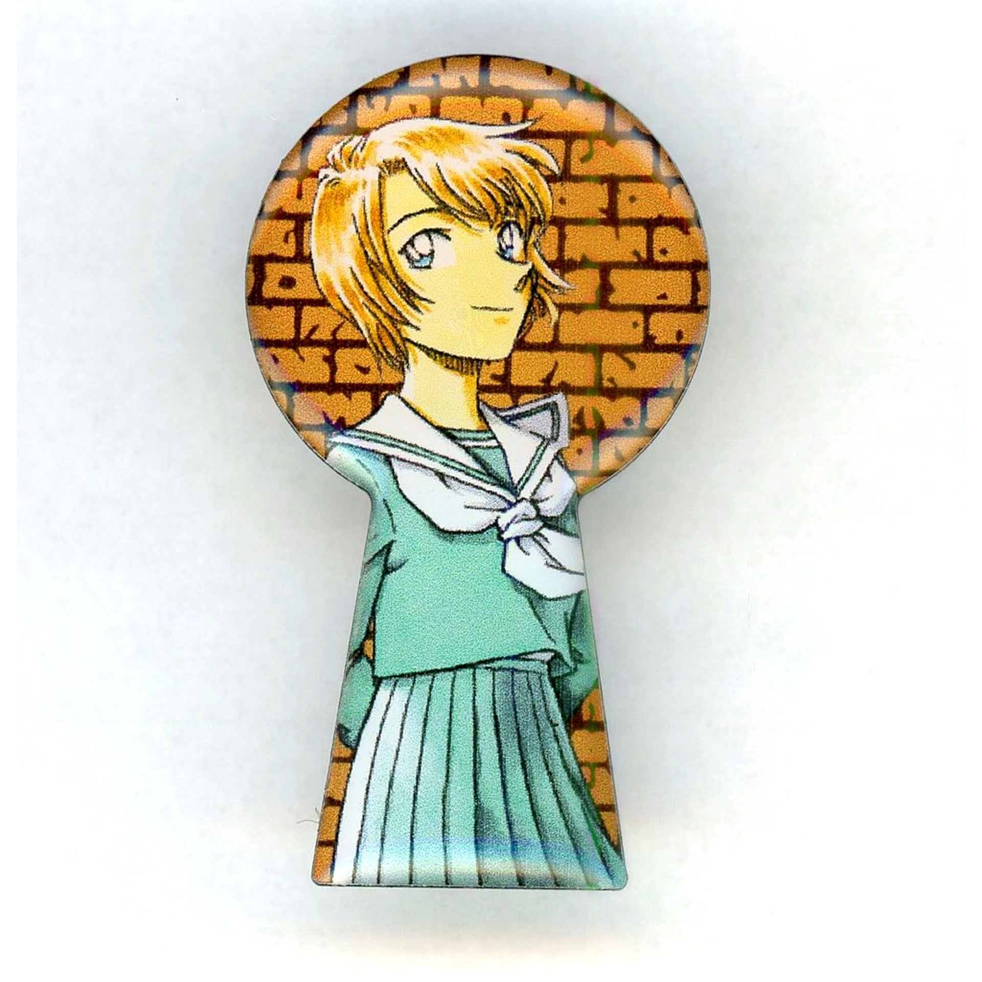 54. Natsuki Koshimizu Detective Conan Keyhole Pins Vol. 53-78 Shonen Sunday Premium SHOP Limited [USED]