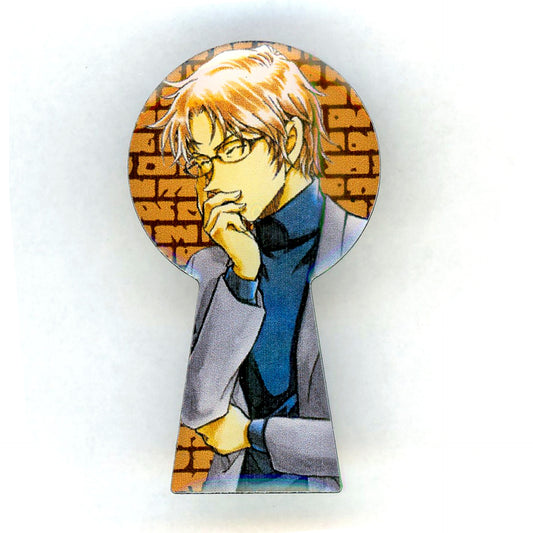 60. Subaru Okiya Detective Conan Keyhole Pins Vol. 53-78 Shonen Sunday Premium SHOP Limited [USED]