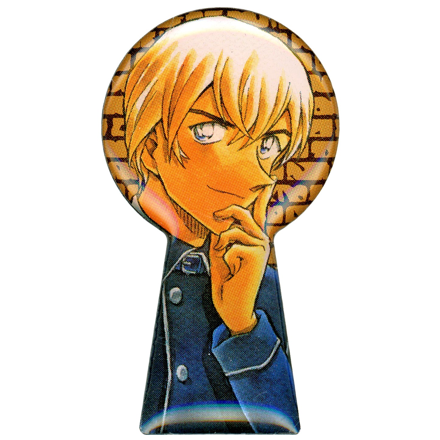 Toru Amuro 76 Detective Conan Keyhole Pins Vol.53-78 Shonen Sunday Premium SHOP Limited [USED]
