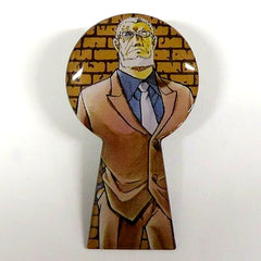 86 Hyoue Kuroda Detective Conan Keyhole Pins Vol.79-104 Shonen Sunday Premium SHOP Limited [USED]