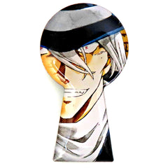 100. Gin Detective Conan Keyhole Pins Vol. 79-104 Shonen Sunday Premium SHOP Limited [USED]