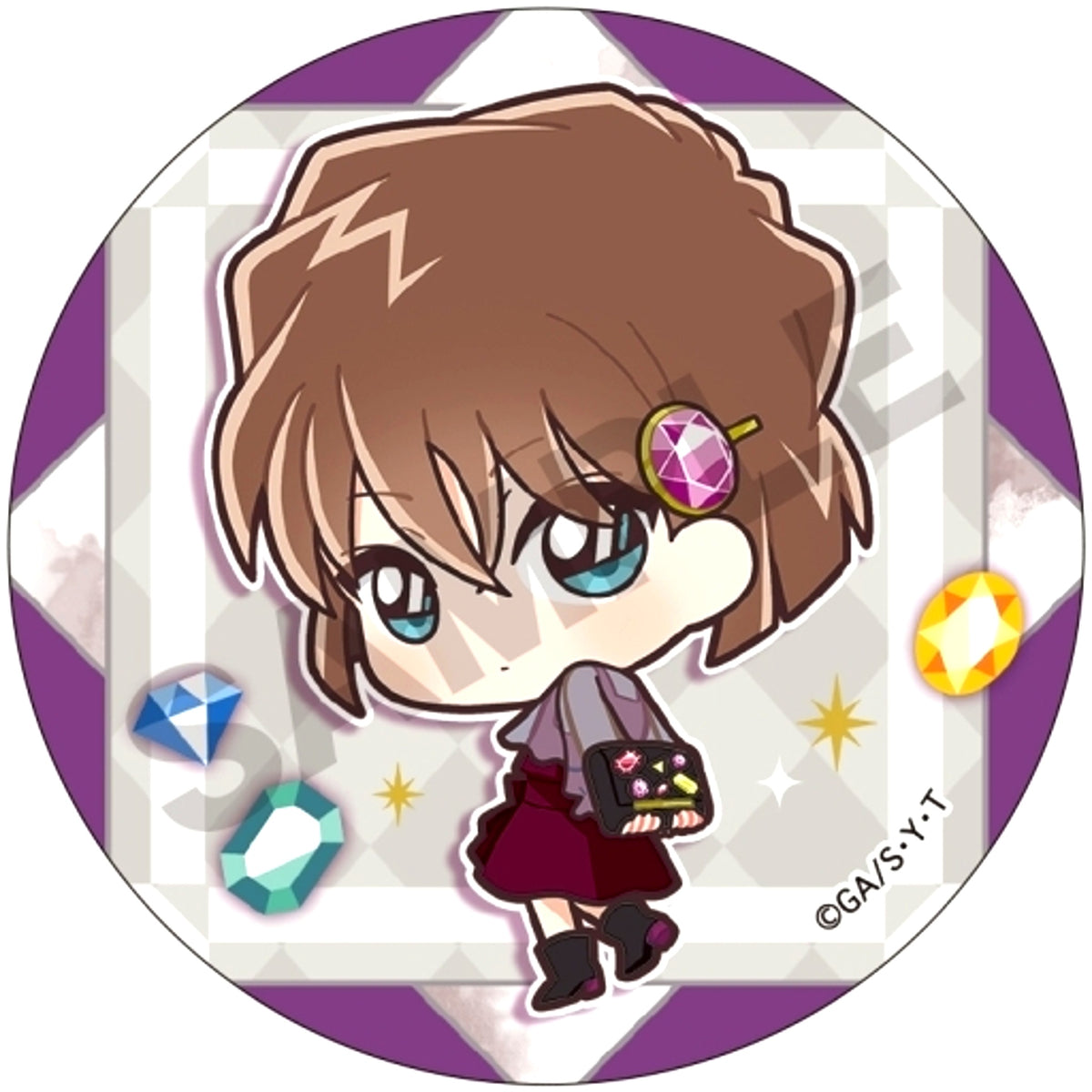 Ai Haibara Detective Conan Trading Button Jewel [USED]
