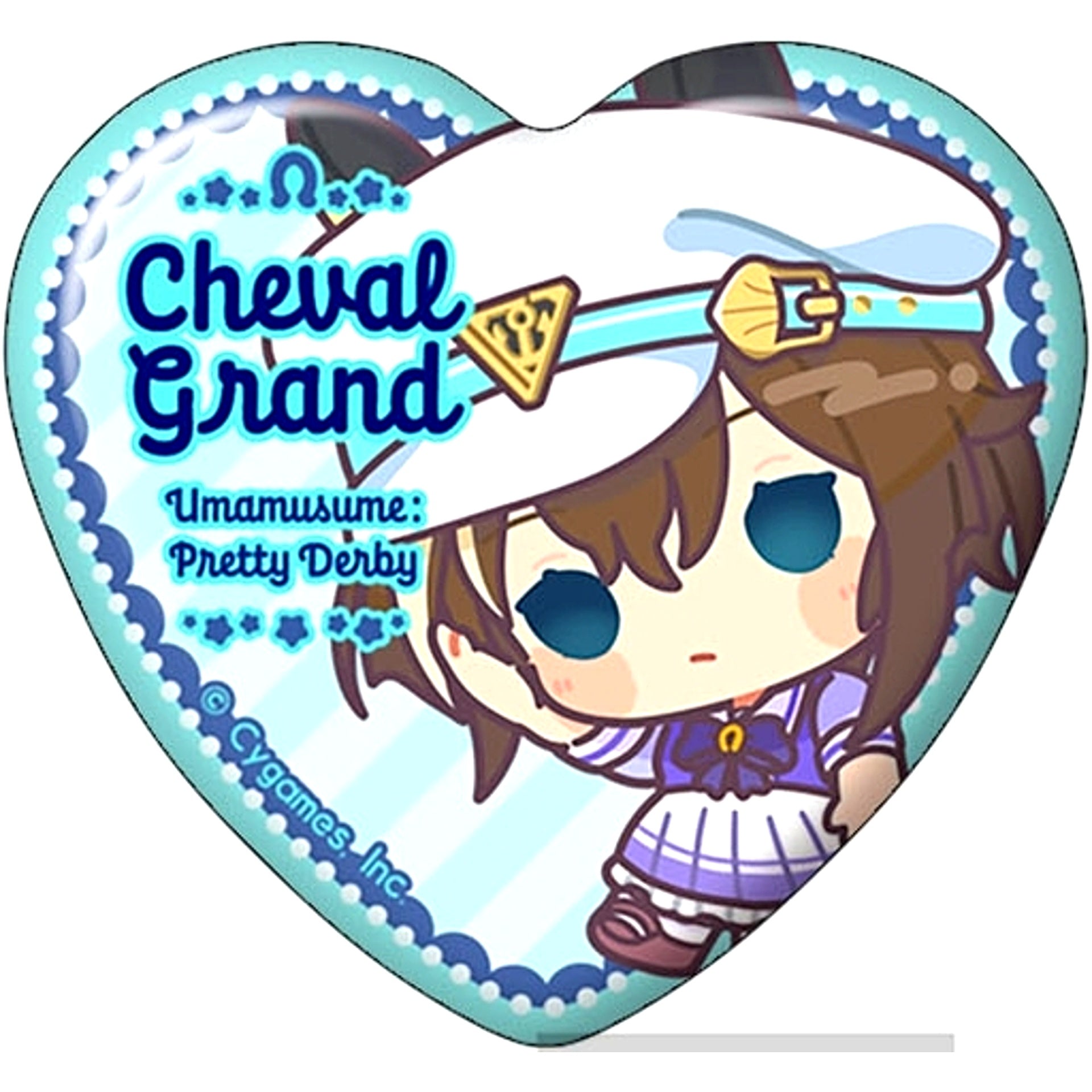 Cheval Grand Uma Musume Pretty Derby Heart Shape Character Button Collection Vol.5 [USED]