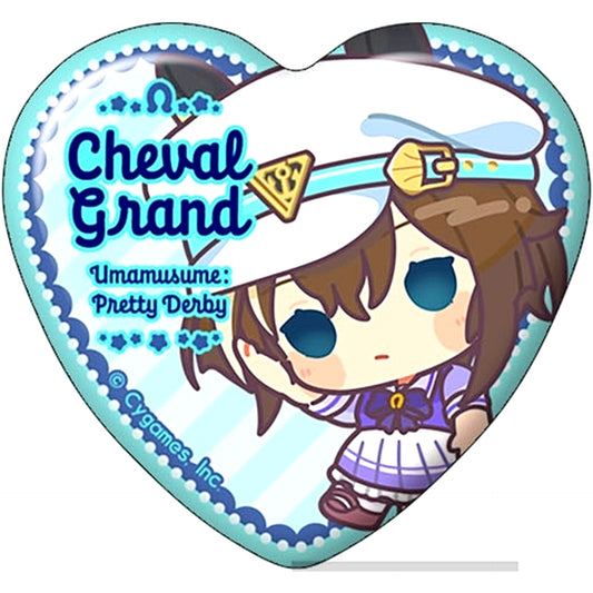 Cheval Grand Uma Musume Pretty Derby Heart Shape Character Button Collection Vol.5 [USED]