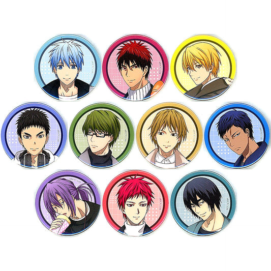 Set of 10 Kuroko's Basketball Trading Button Shopping Ver Animate Limited [USED]