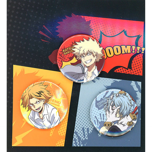 My Hero Academia Katsuki Bakugo Denki Kaminari Tomura Shigaraki Can Badge Set Vol.2 China Limited Buttons [USED]