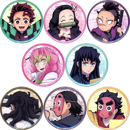 Tanjiro Kamado & Others Demon Slayer: Kimetsu no Yaiba Swordsmith Village Arc 8 Types Set Bonus Button C103 Limited TV Anime Commemorative Book for Those Involved Included Bonus [USED]
