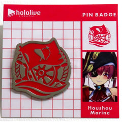 Houshou Marine Holo Emblem Pin Button Virtual YouTuber hololive [USED]