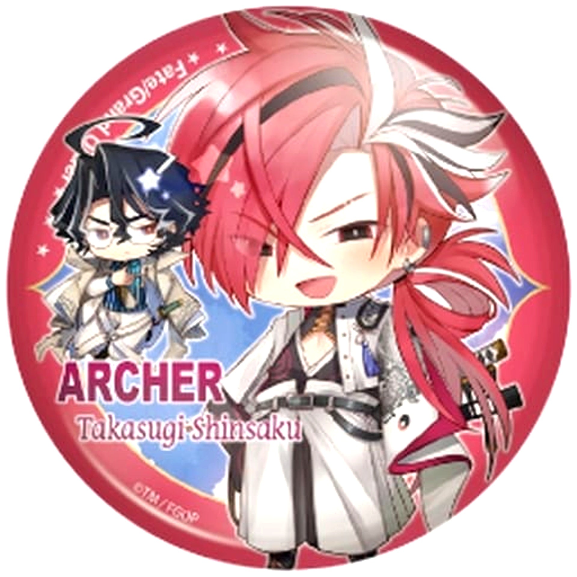 Fate/Grand Order Shinsaku Takasugi Archer Charatoria Can Badge Vol.12 [USED]