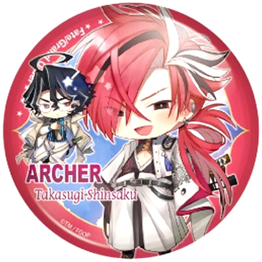 Fate/Grand Order Shinsaku Takasugi Archer Charatoria Can Badge Vol.12 [USED]