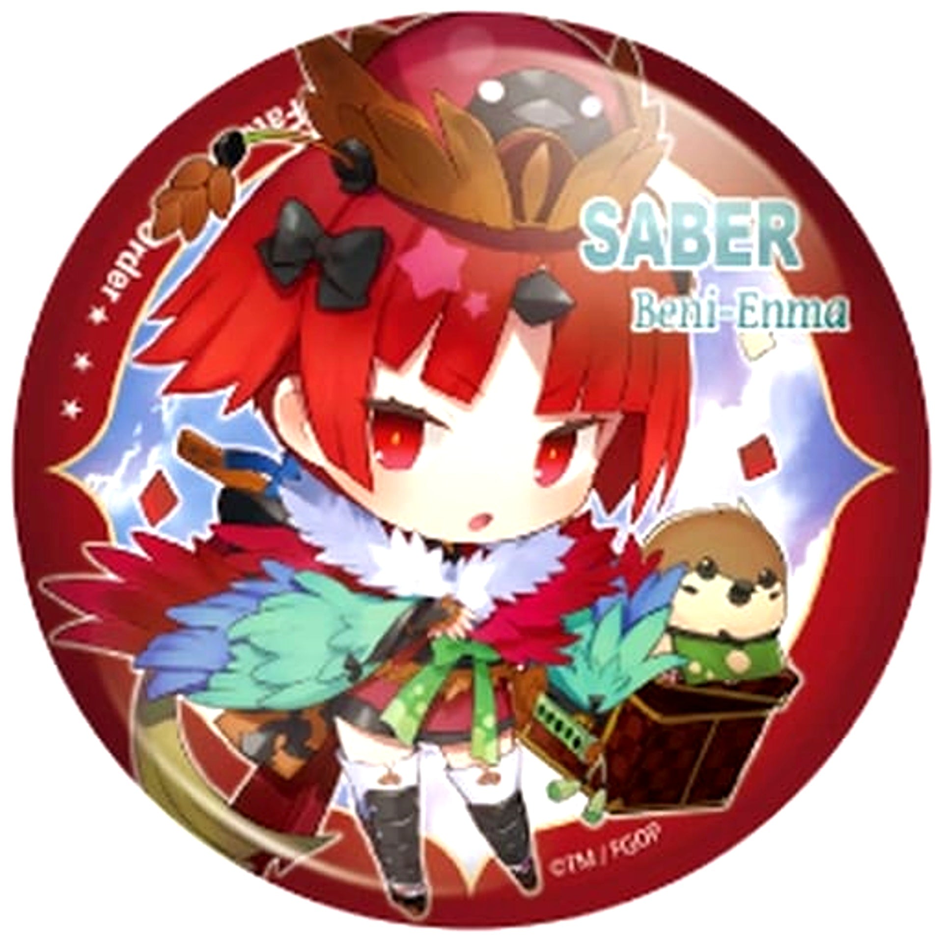 Fate/Grand Order Benienma Saber Charatoria Can Badge Vol.12 [USED]