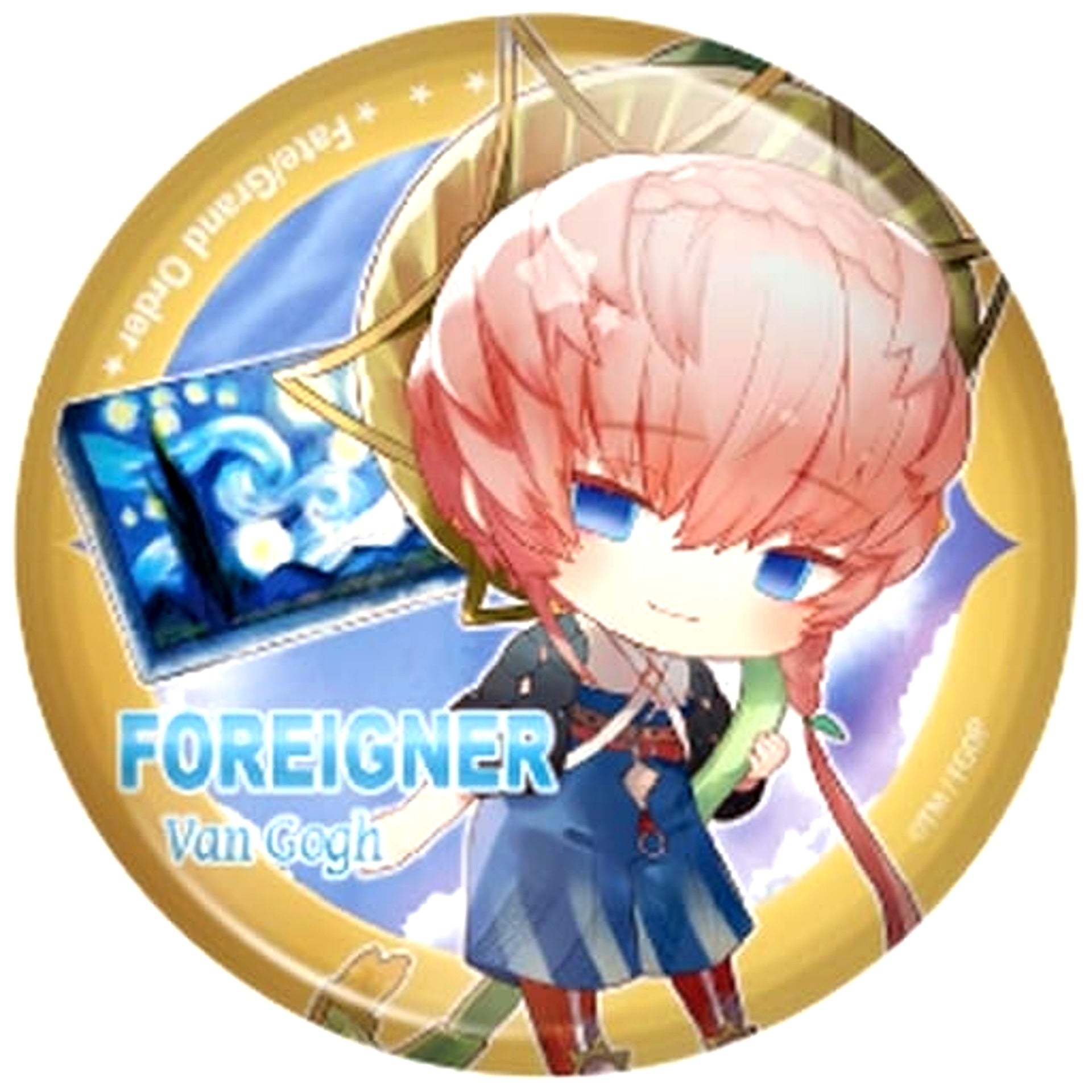 Fate/Grand Order Van Gogh Foreigner Charatoria Can Badge Vol.12 [USED]