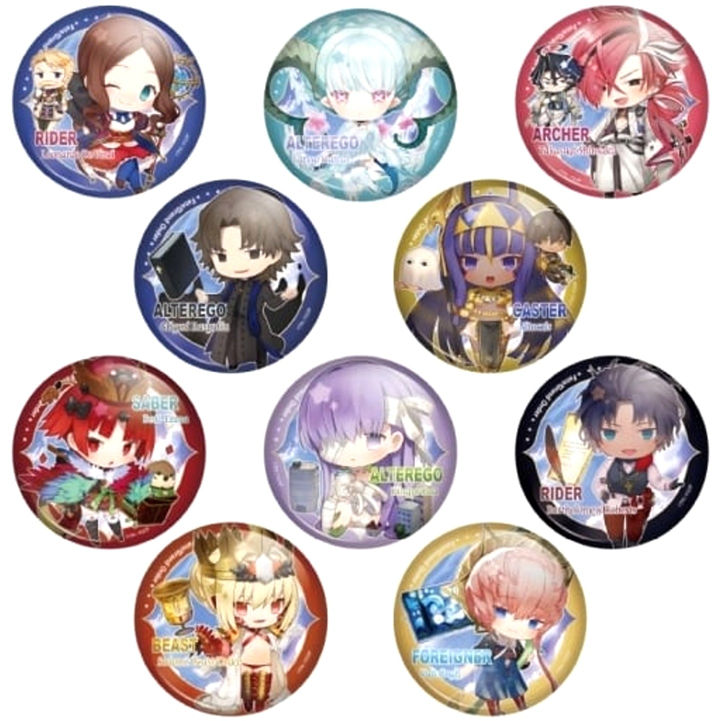 Rider/Leonardo Da Vinci & Others Fate/Grand Order All 10 Types Set Charatoria Can Vol.12 [USED]
