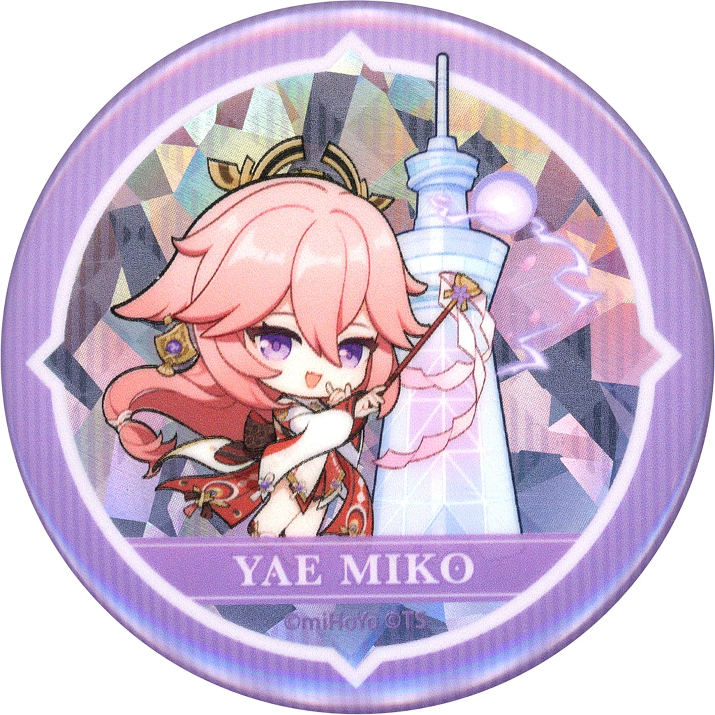 Yae Miko Genshin Impact Blind Button TOKYO SKYTREE Blue Sky Adventure Guided by Electro Seelie [USED]