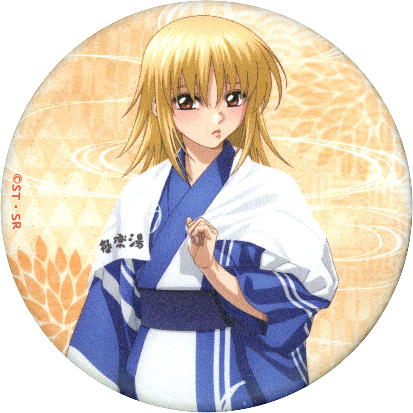 Cagalli Yula Athha Mobile Suit Gundam SEED FREEDOM x Gokurakuyu RAKU SPA Trading Japanese Paper Style Badge [USED]