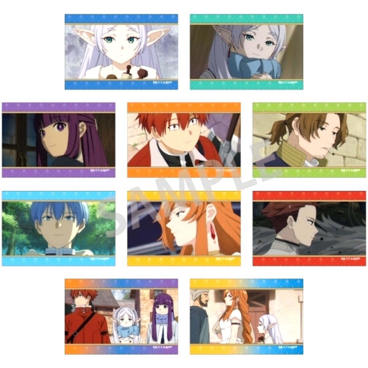 Set of 10 Frieren: Beyond Journey's End Trading Square Button vol.2 [USED]