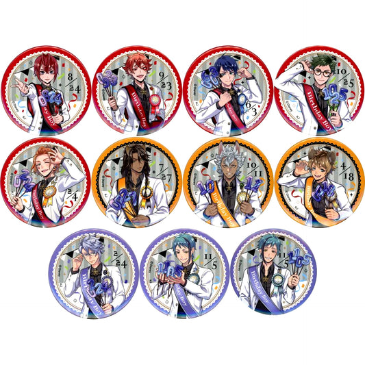 Set of 11 Disney Twisted Wonderland Omekashi Birthday Fair in Animate Ver. Trading 75mm Button Vol. 1 [USED]