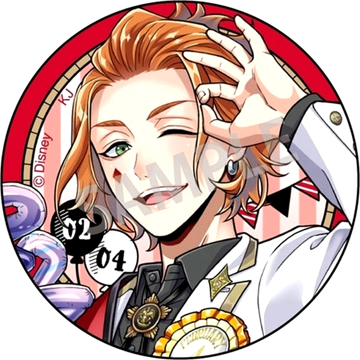 Cater Diamond Normal Disney Twisted Wonderland Omekashi Birthday Fair in Animate Ver. Trading Button Vol. 1 [USED]
