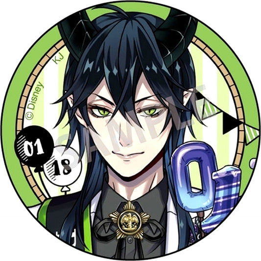 Malleus Draconia Normal Disney Twisted Wonderland Omekashi Birthday Fair in Animate Trading Button Vol. 2 Omekashi Birthday Ver. [USED]
