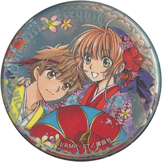 Tsubasa: Reservoir Chronicle Showron Sakura Clamp 30th Anniversary Trading Premium Jewelry Can Badge Buttons [USED]