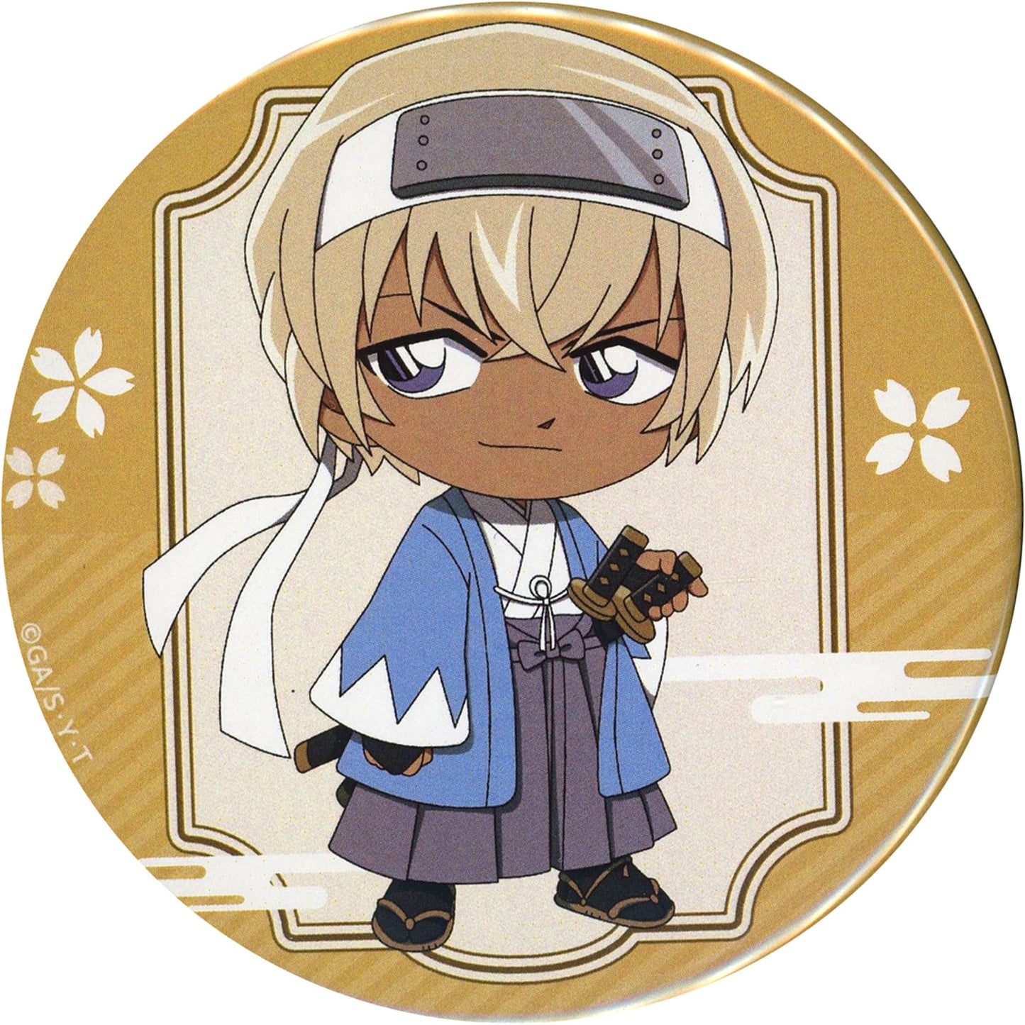 Toru Amuro Detective Conan 76mm Character Button Online Kujira D-4 Prize [USED]