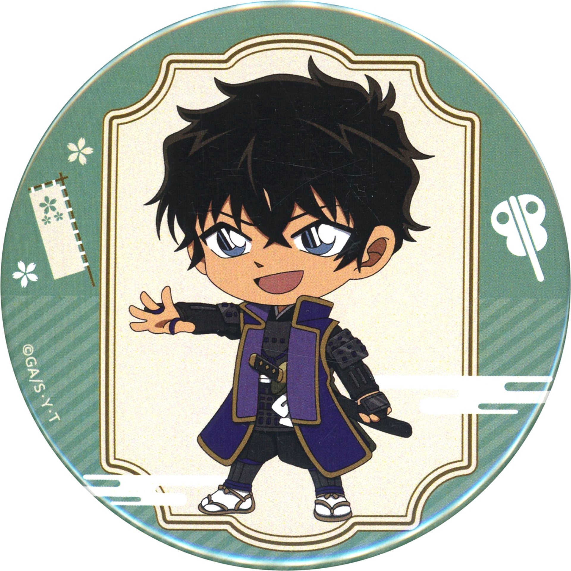 Jinpei Matsuda Detective Conan 76mm Character Button Online Kujira Prize D-6 [USED]