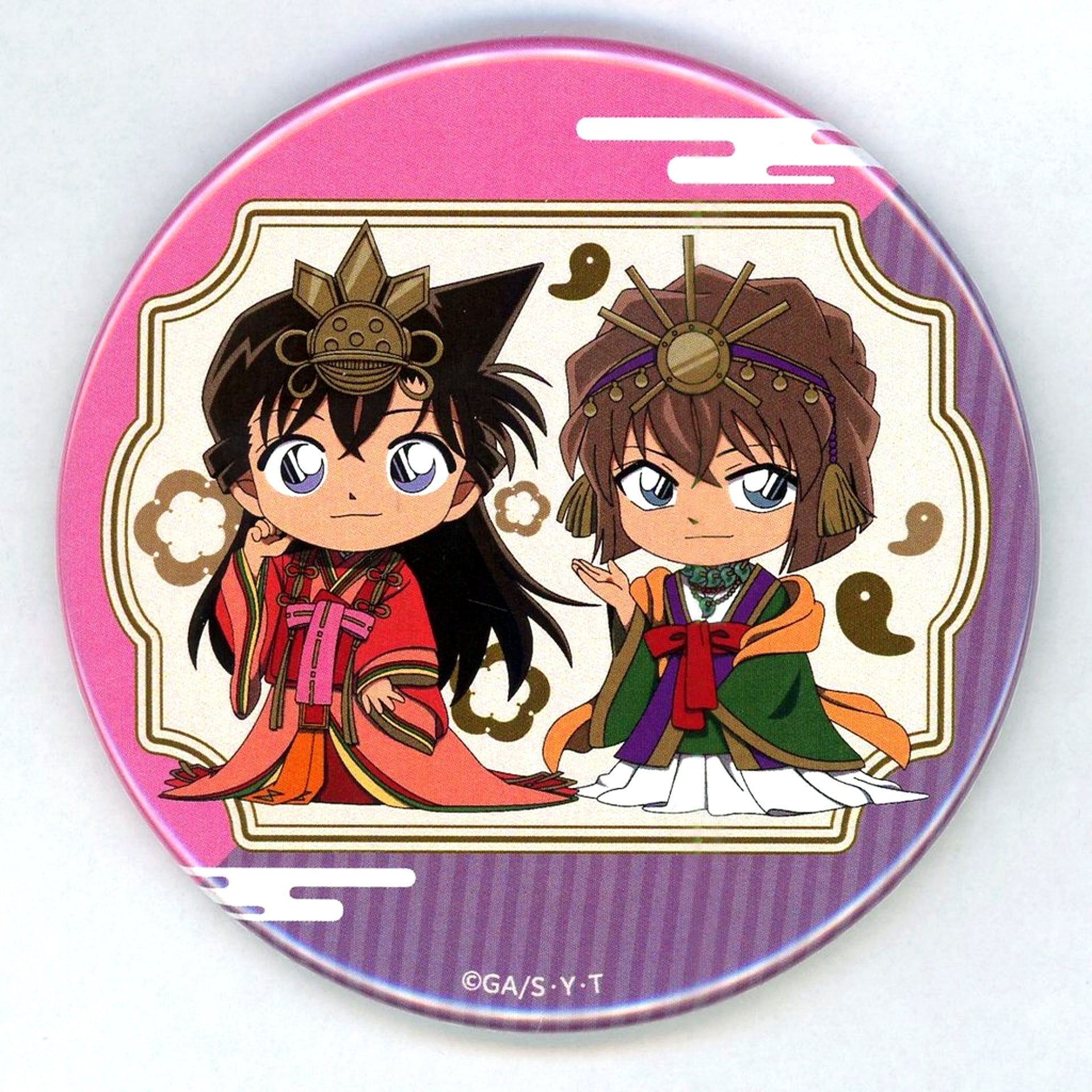 Ran Mouri Ai Haibara Detective Conan 76mm Character Button Online Kujira Prize D-10 [USED]