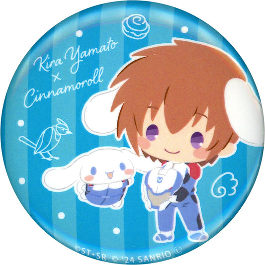 Kira Yamato & Cinnamoroll Mobile Suit Gundam SEED FREEDOM x Sanrio Characters Trading Mini Character Can Badge Theater Goods [USED]
