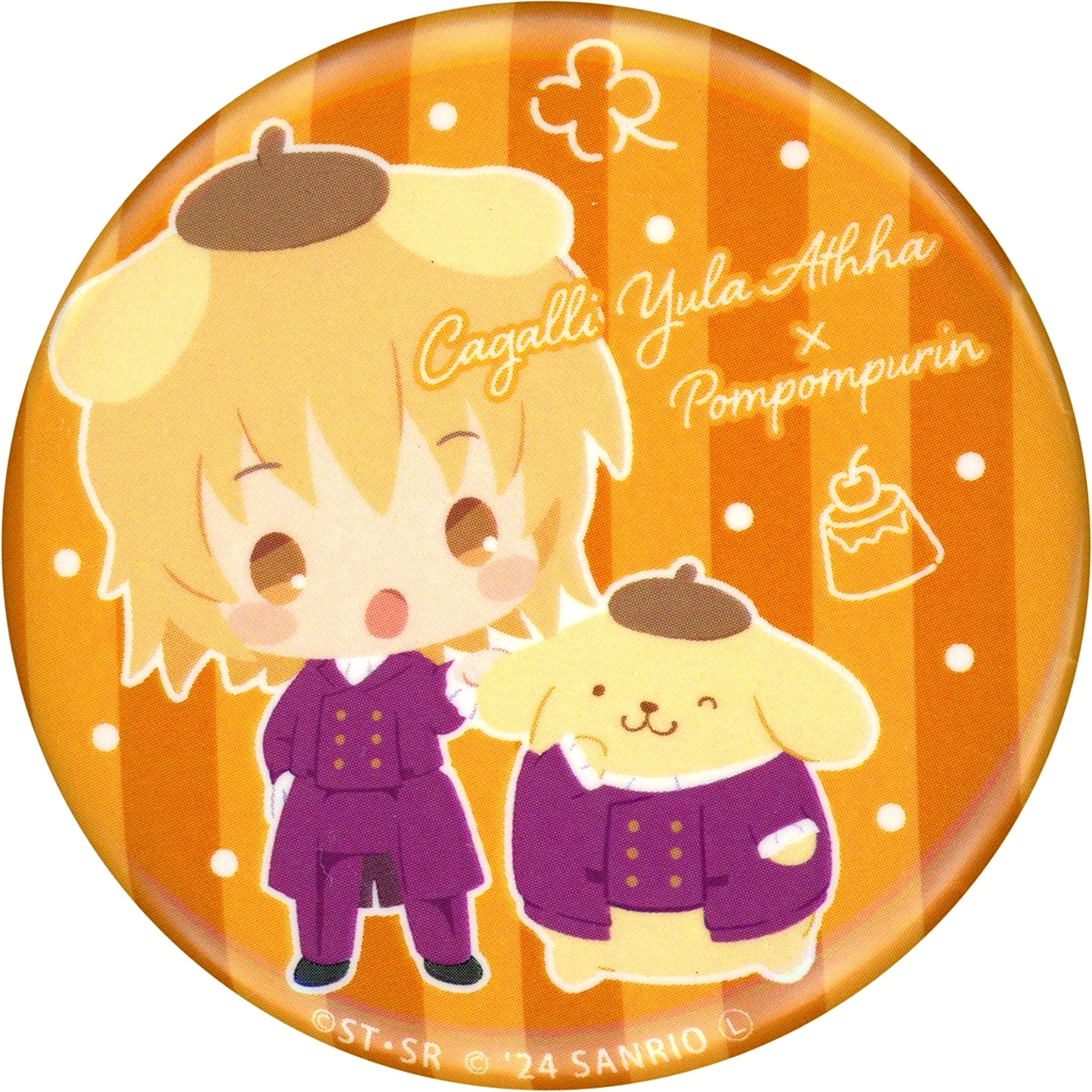 Cagalli Yula Athha & Pompompurin Mobile Suit Gundam SEED FREEDOM x Sanrio Characters Trading Mini Character Can Badge Theater Goods [USED]