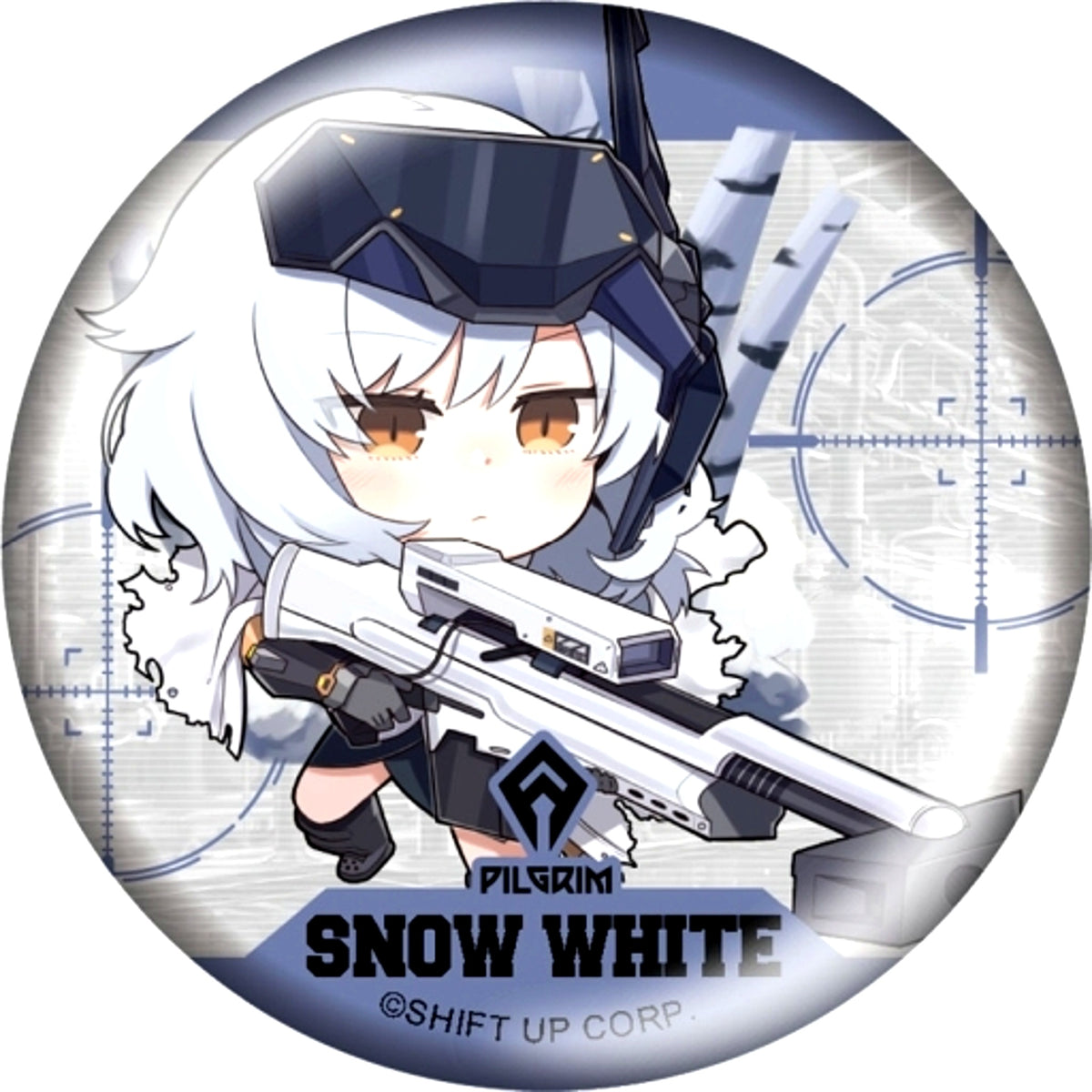 Snow White Goddess of Victory: Nikke Deformed Button [USED]