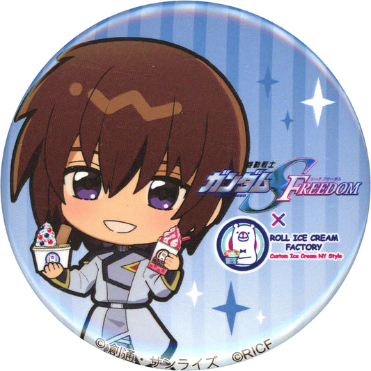 Kira Yamato Mobile Suit Gundam SEED FREEDOM x ROLL ICE CREAM FACTORY Trading Can Badge [USED]