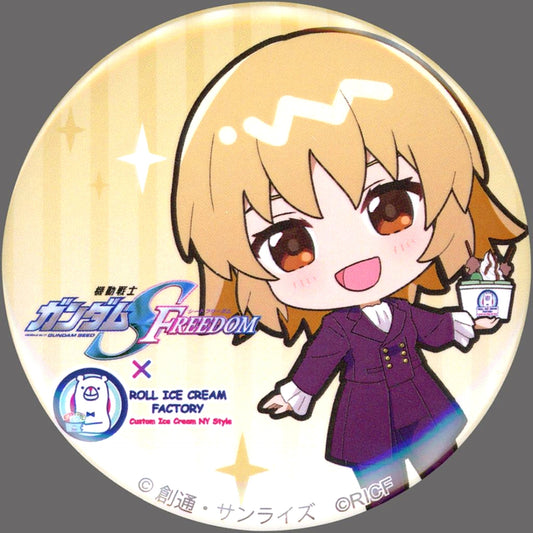Cagalli Yula Athha Mobile Suit Gundam SEED FREEDOM x ROLL ICE CREAM FACTORY Trading Can Badge [USED]