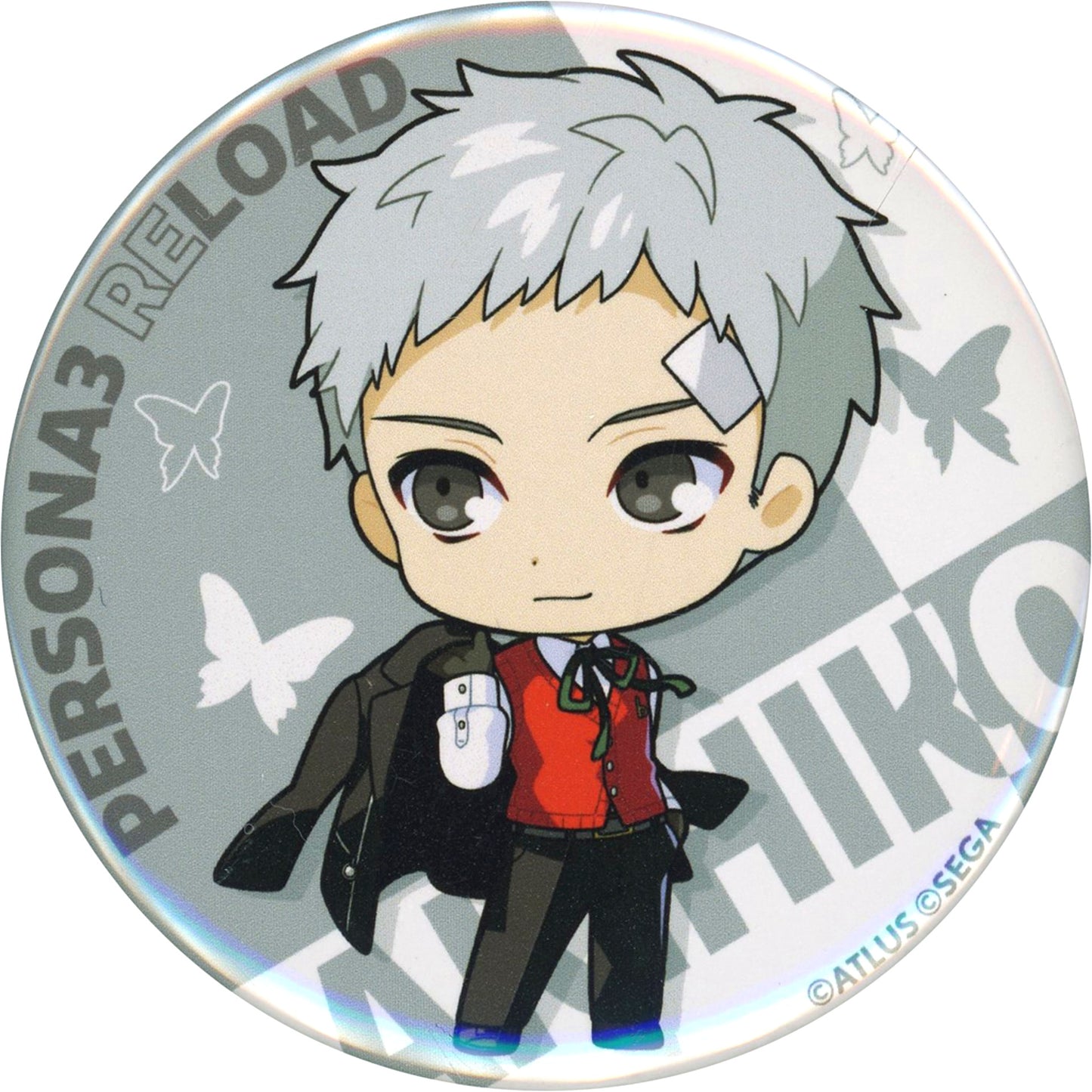 Akihiko Sanada Persona 3 Reload Trading Chibi Character Button RED TOKYO TOWER Collab [USED]