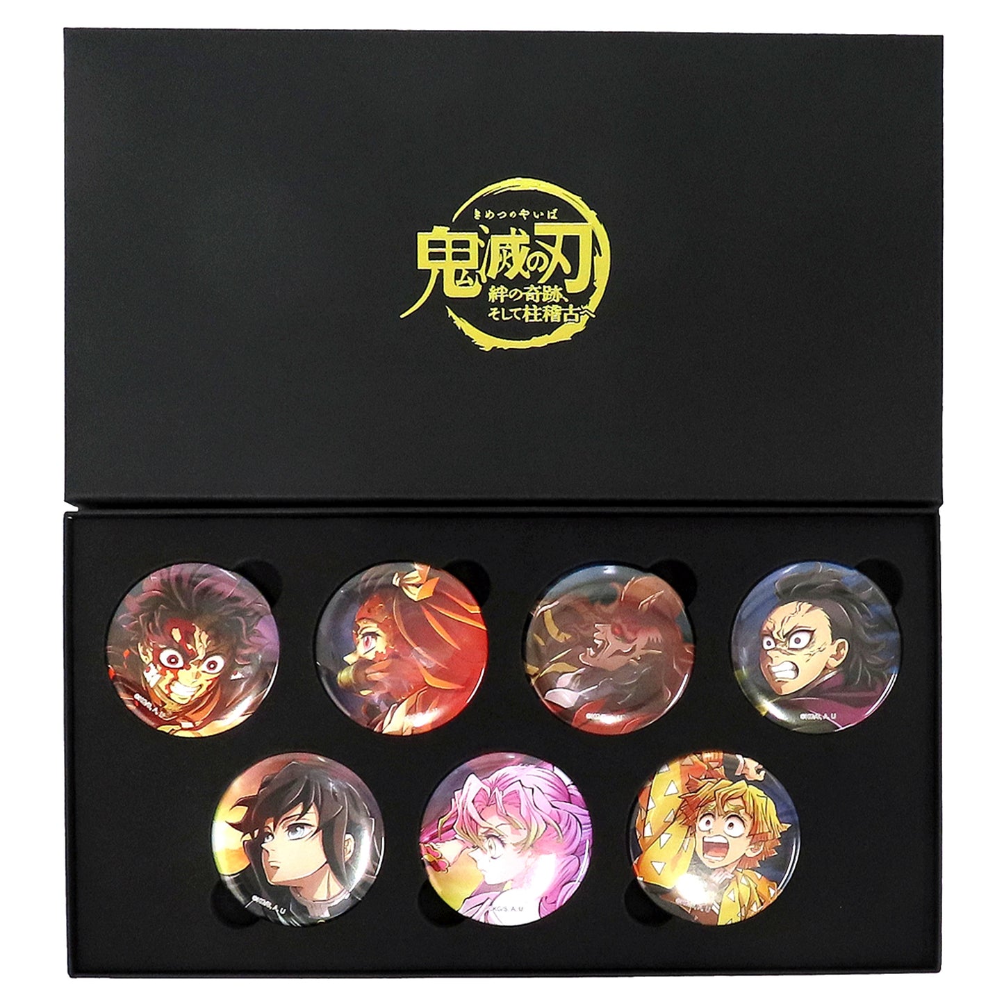 Set of 7 Group Demon Slayer: Kimetsu no Yaiba World Tour 2024 Key Visual Button Set A Theater Goods [USED]