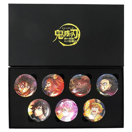 Set of 7 Group Demon Slayer: Kimetsu no Yaiba World Tour 2024 Key Visual Button Set A Theater Goods [USED]