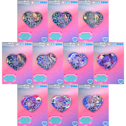Set of 10 Project SEKAI COLORFUL STAGE! feat. Hatsune Miku Glitter Big Heart Button Music Video Vol. 6 [USED]