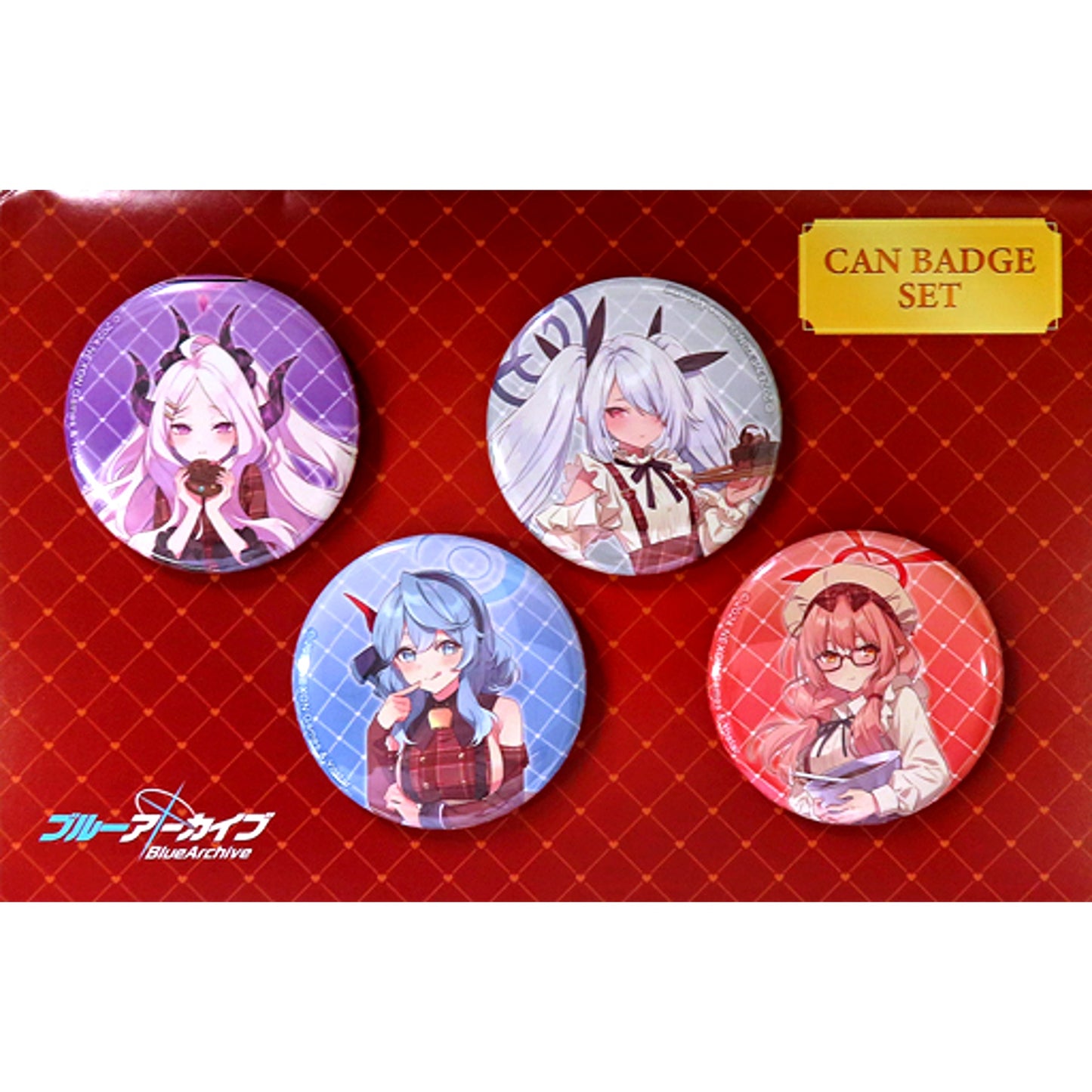 Prefect Team Blue Archive POP UP SHOP in Atre Akihabara 2024 4 Button Set [USED]