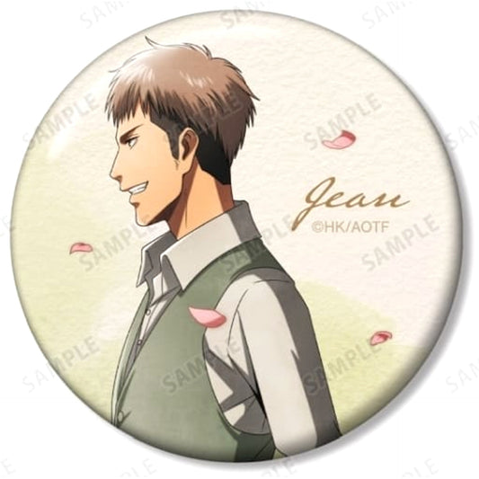 Attack on Titan Jean Kirstein B Newly Drawn Steps Watercolor Style Ver. Trading Can Badge Buttons [USED]