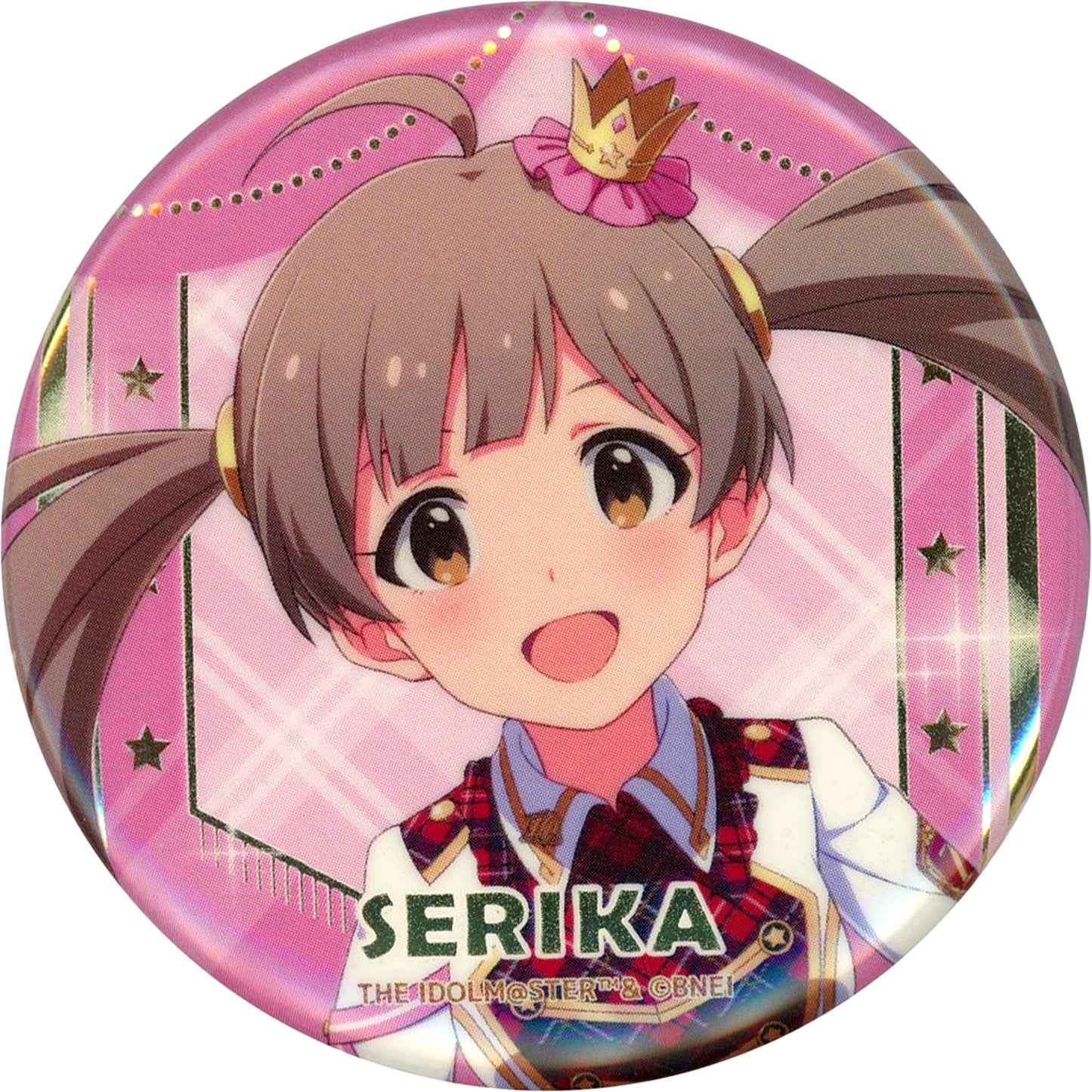 Serika Hakozaki Glitter Tin Badge Re Prologue X Ver. The Idolmaster Million Live 10th Anniv Final Shop in Kotobukiya Akihabara [USED]