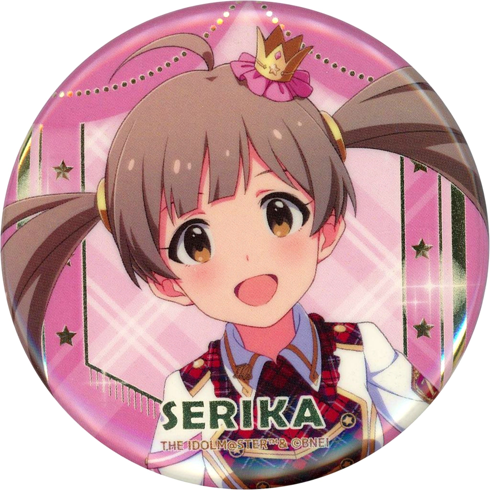 Serika Hakozaki Glitter Tin Badge Re Prologue X Ver. The Idolmaster Million Live 10th Anniv Final Shop in Kotobukiya Akihabara [USED]