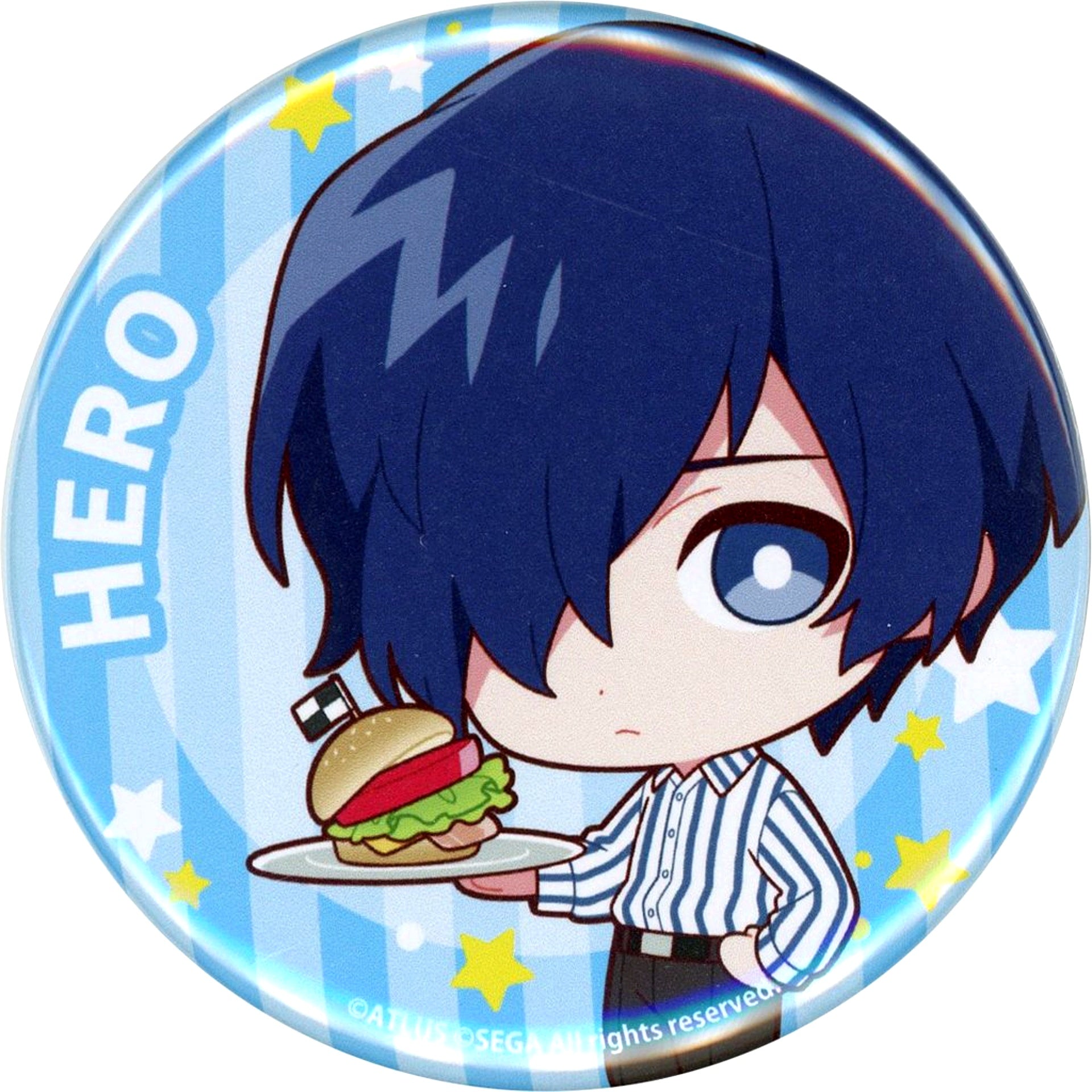 Protagonist Persona 3 Reload Normal Trading Button Wendy's First Kitchen [USED]
