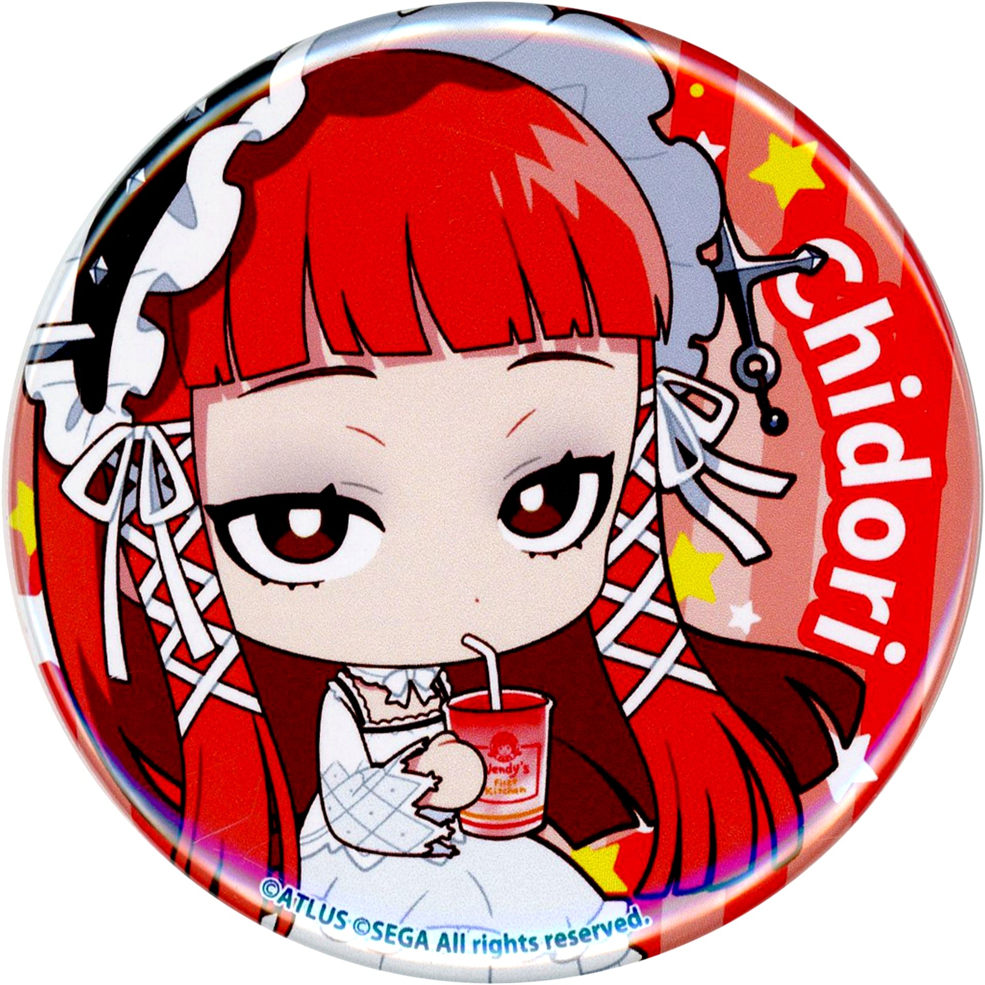 Chidori Normal Persona 3 Reload Trading Button Wendy's First Kitchen [USED]