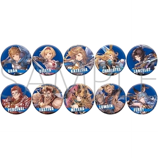 Granblue Fantasy Versus: Rising Gran & Others Character Badge Collection A All 10 Types Set Buttons [USED]