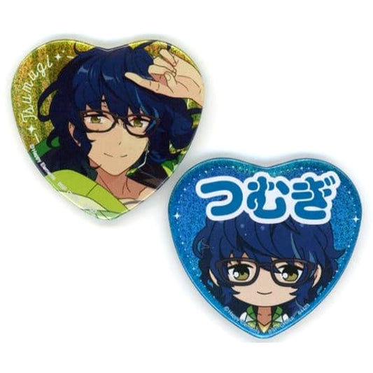 Ensemble Stars! Tsumugi Aoba Remembrance * The Three Gathered Magicians Set of 2 Ichiban Kuji Reminisce Selection Memorial Heart-Shaped Can Badge Set Prize H Buttons [USED]