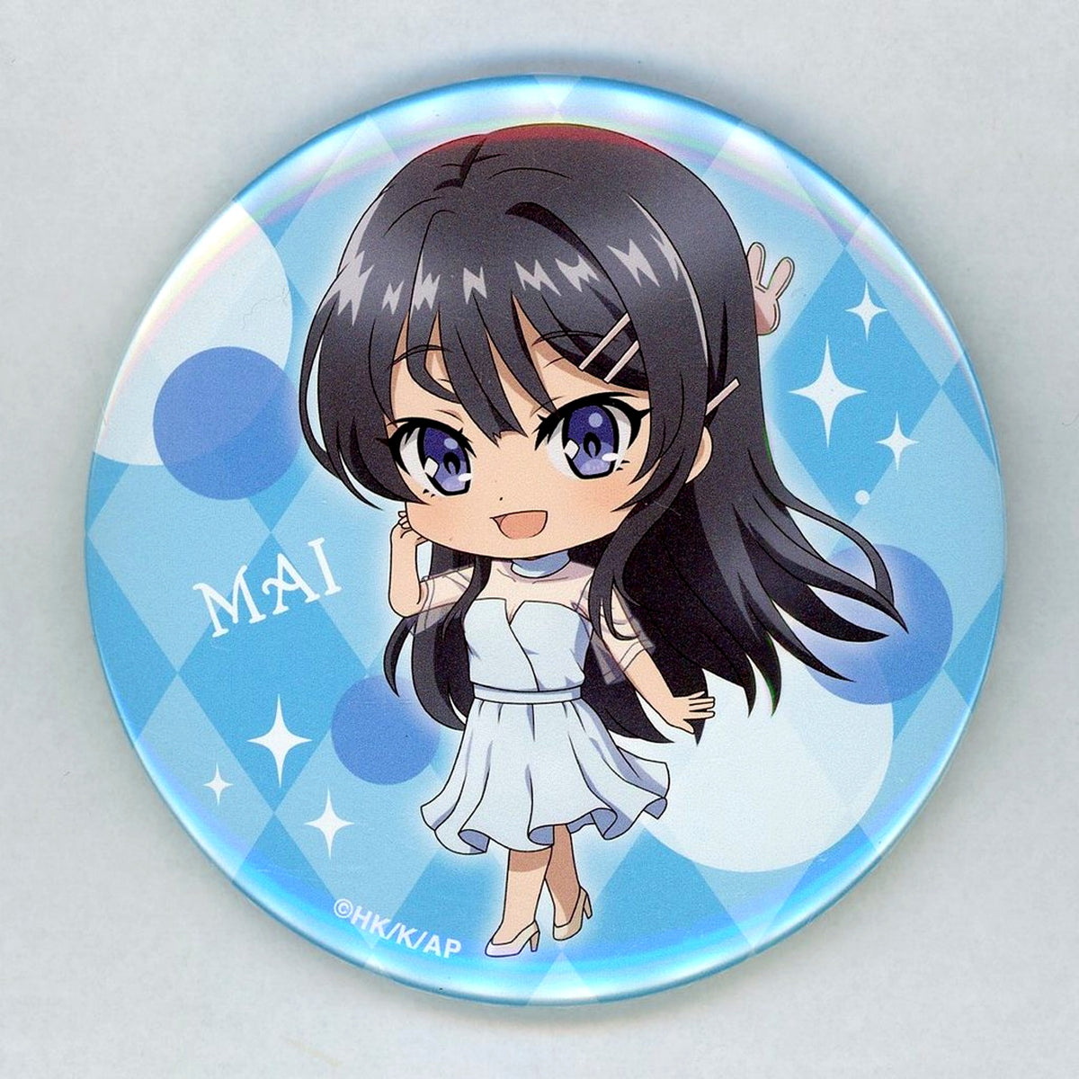 Mai Sakurajima Mini Character 1 Rascal Does Not Dream of a Knapsack Kid 75mm Button Kujibikido Online Kuji D-5 Prize [USED]