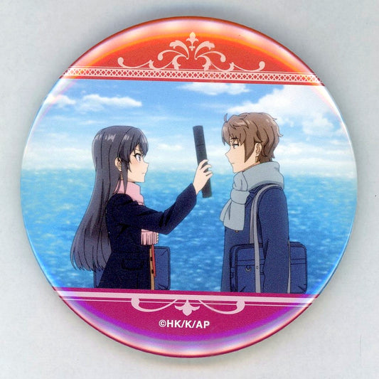 Mai Sakurajima & Sakuta Azusagawa Scene Shot Rascal Does Not Dream of a Knapsack Kid 75mm Button Kujibikido Online Kuji D-11 Prize [USED]
