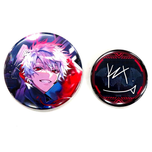 Set of 2 Kuzuha Virtual YouTuber Nijisanji Button Birthday 2023 [USED]