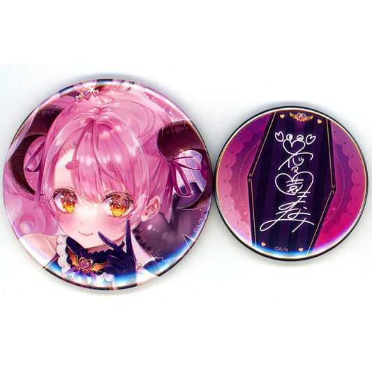 Set of 2 Aizono Manami Virtual YouTuber Nijisanji Button Birthday 2023 [USED]