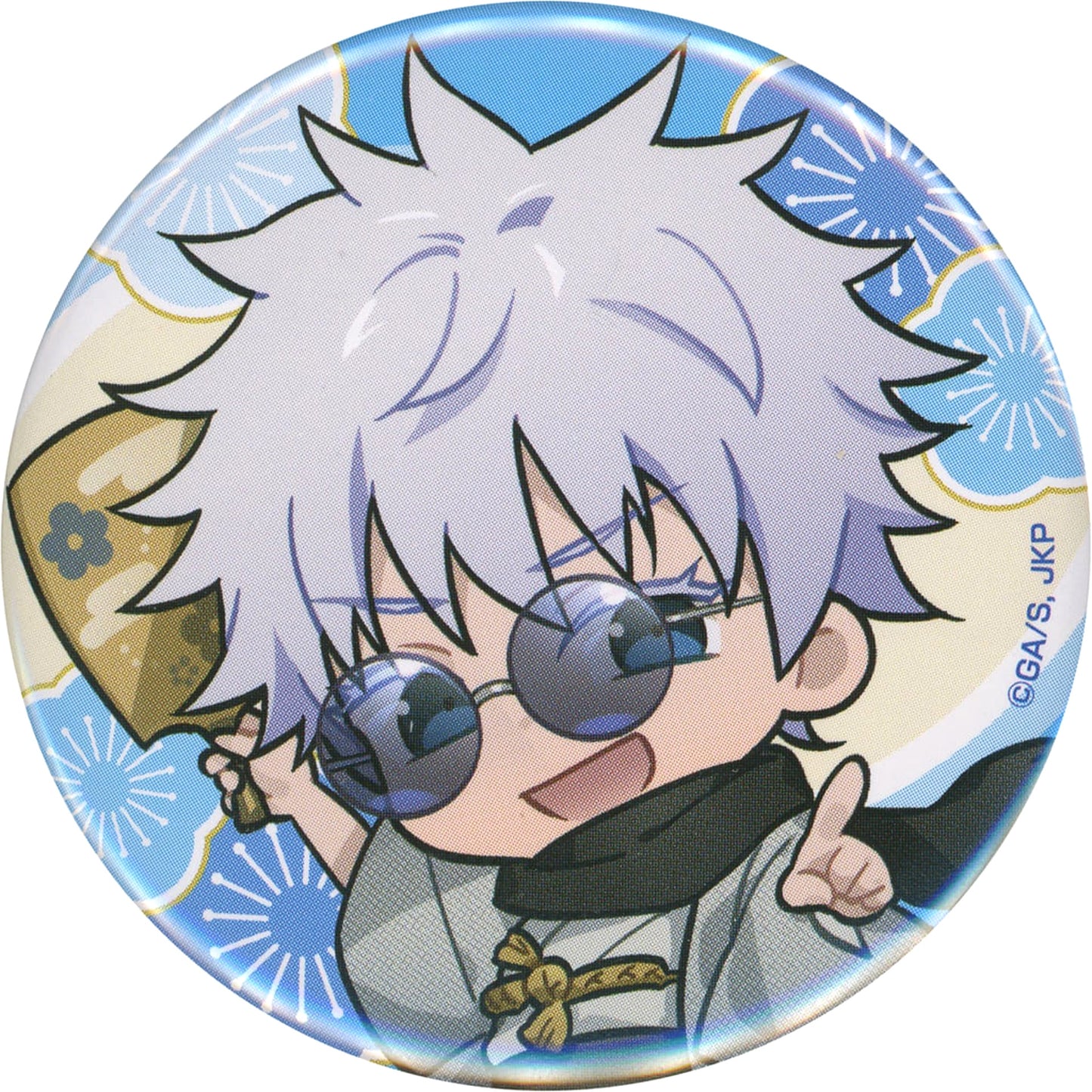 Satoru Gojo Battledore Jujutsu Kaisen Marukuji Winter Holiday Button Moderate Luck 01 [USED]