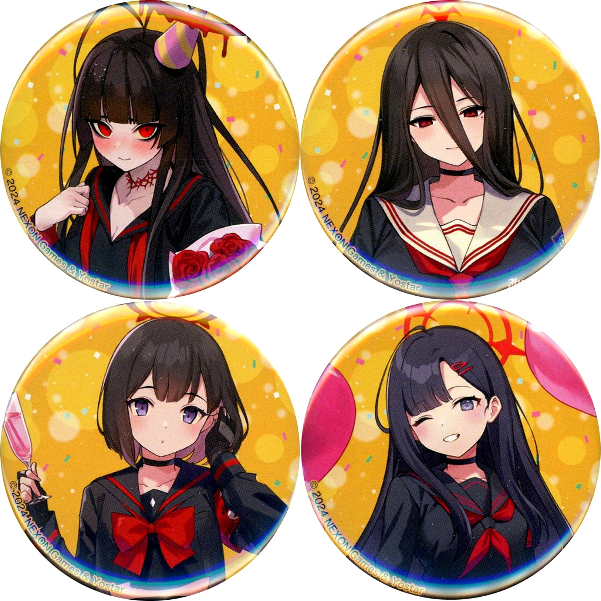 Justice Task Force Blue Archive 4 Button Set [USED]